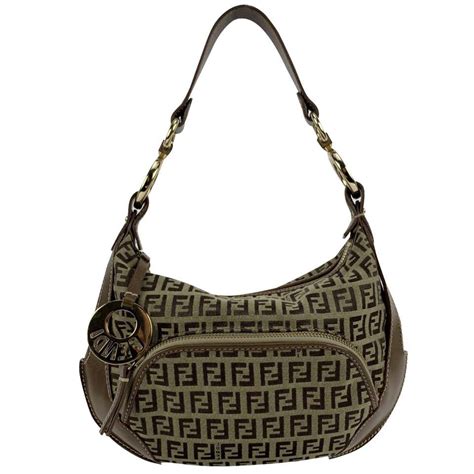 borsa hobo fendi zucchini|Fendi Zucchino Monogram Hobo Bag on SALE .